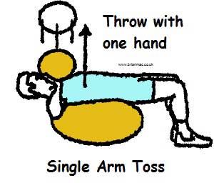 Single arm toss